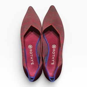 Rothy's Women's Burgundy and Blue Flats